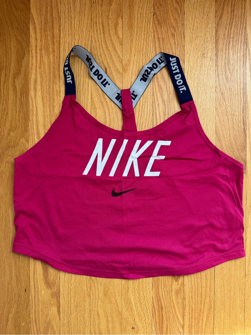Nike Women’s Fuchsia Dri-Fit Cropped Tank Top